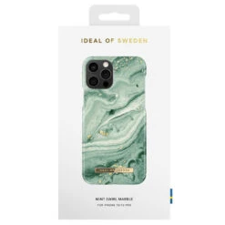 IDeal Of Sweden - IPhone 12 / IPhone 12 PRO Coque Mint Swirl Marble -Mobilemania Magasin coque rigide ideal of sweden mint swirl marble apple iphone 1212 pro 2