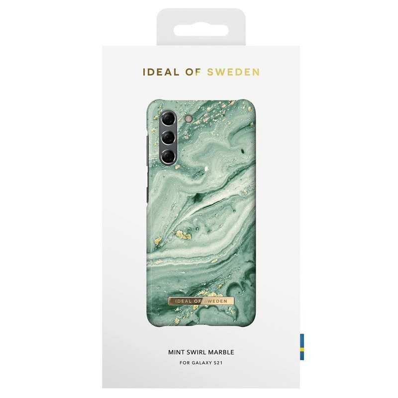 IDeal Of Sweden - Galaxy S21 5G Coque Rigide Mint Swirl Marble 5 IDeal Of Sweden - Galaxy S21 5G Coque Rigide Mint Swirl Marble – Image 3
