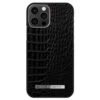 IDeal Of Sweden - IPhone 12 / IPhone 12 PRO Coque Neo Noir Croco Silver -Mobilemania Magasin coque rigide ideal of sweden neo noir croco silver apple iphone 1212 pro