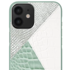 IDeal Of Sweden - IPhone 12 Mini Coque Palladian Mint Snake -Mobilemania Magasin coque rigide ideal of sweden palladian mint snake apple iphone 12 mini 3