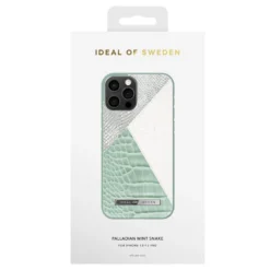 IDeal Of Sweden - IPhone 12 / IPhone 12 PRO Coque Palladian Mint Snake -Mobilemania Magasin coque rigide ideal of sweden palladian mint snake apple iphone 1212 pro 4