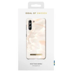 IDeal Of Sweden - Galaxy S21 5G Coque Rigide Rose Pearl Marble -Mobilemania Magasin coque rigide ideal of sweden rose pearl marble samsung galaxy s21 5g 2