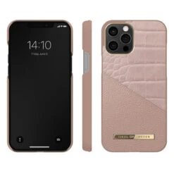 IDeal Of Sweden - IPhone 12 PRO MAX Coque Rose Smoke Croco -Mobilemania Magasin coque rigide ideal of sweden rose smoke croco apple iphone 12 pro max 1