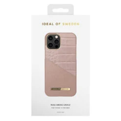 IDeal Of Sweden - IPhone 12 PRO MAX Coque Rose Smoke Croco -Mobilemania Magasin coque rigide ideal of sweden rose smoke croco apple iphone 12 pro max 2