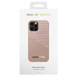 IDeal Of Sweden - IPhone 12 / IPhone 12 PRO Coque Rose Smoke Croco -Mobilemania Magasin coque rigide ideal of sweden rose smoke croco apple iphone 1212 pro 2