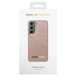 IDeal Of Sweden - Galaxy S21 5G Coque Rigide Rose Smoke Croco -Mobilemania Magasin coque rigide ideal of sweden rose smoke croco samsung galaxy s21 5g 2