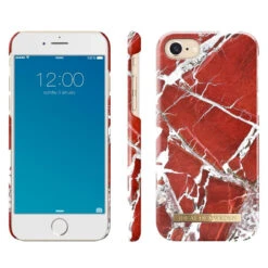 IDeal Of Sweden – IPhone SE 2020/8/7/6S/6 Coque Scarlet Red Marble -Mobilemania Magasin coque rigide ideal of sweden scarlet red marble apple iphone 786s6se 2020 1