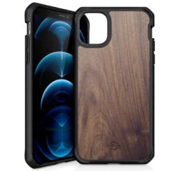 Itskins – IPhone 12 / IPhone 12 PRO Coque FERONIA BIO TIMBER WOOD -Mobilemania Magasin coque rigide itskins feronia bio timber wood apple iphone 1212 pro 3
