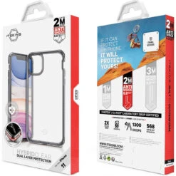 Coque Rigide ITSKINS HYBRID CLEAR Apple IPhone 11 -Mobilemania Magasin coque rigide itskins hybrid clear apple iphone 11 8