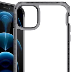 Itskins – IPhone 12 / IPhone 12 PRO Coque HYBRID CLEAR -Mobilemania Magasin coque rigide itskins hybrid clear apple iphone 1212 pro 6