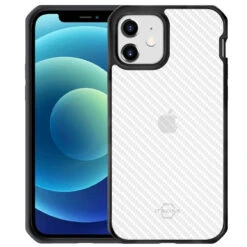 Itskins – IPhone 12 Mini Coque HYBRID TEX -Mobilemania Magasin coque rigide itskins hybrid tex apple iphone 12 mini 1