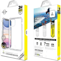 Coque Rigide ITSKINS SUPREME CLEAR Apple IPhone 11 PRO MAX -Mobilemania Magasin coque rigide itskins supreme clear apple iphone 11 pro max 8