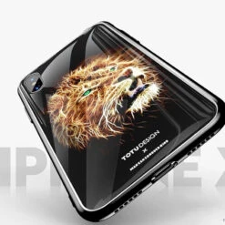 Coque Rigide TOTUDesign Vitros Animals Series Apple IPhone X/Xs Lion -Mobilemania Magasin coque rigide totudesign vitros animals series apple iphone x lion 1