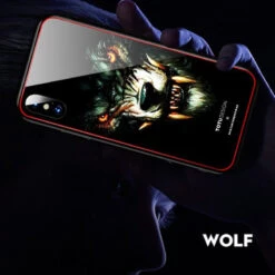 Coque Rigide TOTUDesign Vitros Animals Series Apple IPhone X/Xs Loup -Mobilemania Magasin coque rigide totudesign vitros animals series apple iphone x loup 5