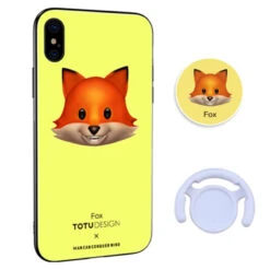 Coque Rigide TOTUDesign Vitros Animoji Series Apple IPhone X/Xs Fox -Mobilemania Magasin coque rigide totudesign vitros animoji series apple iphone x fox 2