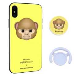 Coque Rigide TOTUDesign Vitros Animoji Series Apple IPhone X/Xs Monkey -Mobilemania Magasin coque rigide totudesign vitros animoji series apple iphone x monkey 1