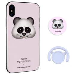 Coque Rigide TOTUDesign Vitros Animoji Series Apple IPhone X/Xs Panda -Mobilemania Magasin coque rigide totudesign vitros animoji series apple iphone x panda 1
