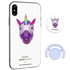 Coque Rigide TOTUDesign Vitros Animoji Series Apple IPhone X/Xs Unicorn -Mobilemania Magasin coque rigide totudesign vitros animoji series apple iphone x unicorn 1