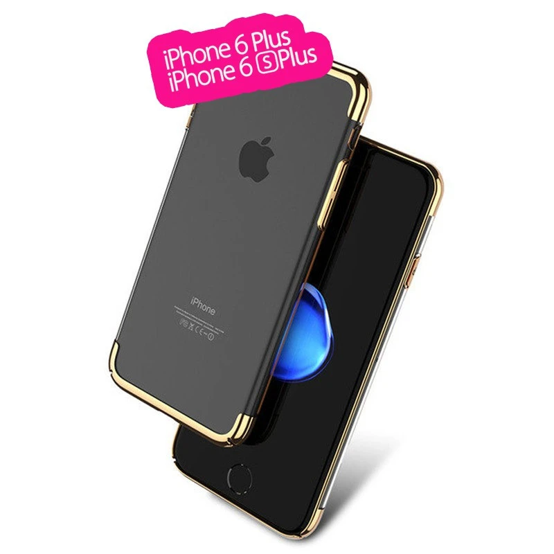 Coque Rigide Transparente Contours Métallisés Apple IPhone 6/6S Plus 3 Coque Rigide Transparente Contours Métallisés Apple IPhone 6/6S Plus