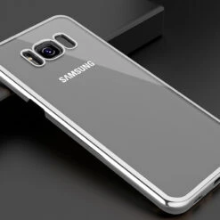 Coque Rigide Transparente Contours Métallisés Samsung Galaxy S8 -Mobilemania Magasin coque rigide transparente contours metallises samsung galaxy s8 1