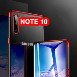 Coque Silicone Gel 3D Plating Contours Métallisé Samsung Galaxy Note 10 -Mobilemania Magasin coque silicone gel 3d plating contours metallise samsung galaxy note 10 4