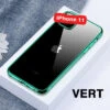 Coque Silicone Gel CAFELE 3D EDGE Plating Contours Métallisés Apple IPhone 11 -Mobilemania Magasin coque silicone gel cafele 3d edge plating contours metallises apple iphone 11