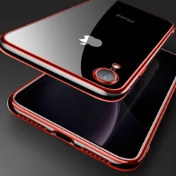 Coque Silicone Gel CAFELE 3D EDGE Plating Contours Métallisés Apple IPhone XR -Mobilemania Magasin coque silicone gel cafele 3d edge plating contours metallises apple iphone xr 2