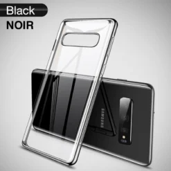 Coque Silicone Gel CAFELE 3D EDGE Plating Contours Métallisés Samsung Galaxy S10+