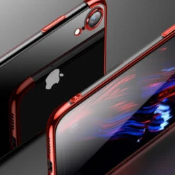 Coque Silicone Gel CAFELE 3D Plating Contours Métallisé Apple IPhone XR -Mobilemania Magasin coque silicone gel cafele 3d plating contours metallise apple iphone xr 2