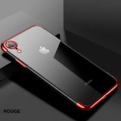Coque Silicone Gel CAFELE 3D Plating Contours Métallisé Apple IPhone XR -Mobilemania Magasin coque silicone gel cafele 3d plating contours metallise apple iphone xr 3