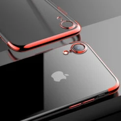 Coque Silicone Gel CAFELE 3D Plating Contours Métallisé Apple IPhone XR -Mobilemania Magasin coque silicone gel cafele 3d plating contours metallise apple iphone xr 4