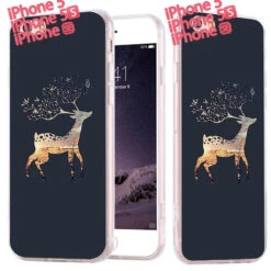 Coque Silicone Gel CERF Apple IPhone 5/5S/SE -Mobilemania Magasin coque silicone gel cerf apple iphone 55sse 1
