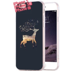 Coque Silicone Gel CERF Apple IPhone 5/5S/SE -Mobilemania Magasin coque silicone gel cerf apple iphone 55sse 2