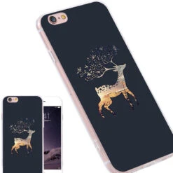 Coque Silicone Gel CERF Apple IPhone 6/6s Plus -Mobilemania Magasin coque silicone gel cerf apple iphone 66s plus 1