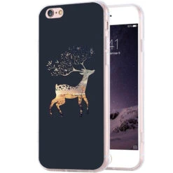 Coque Silicone Gel CERF Apple IPhone 6/6s Plus -Mobilemania Magasin coque silicone gel cerf apple iphone 66s plus 2