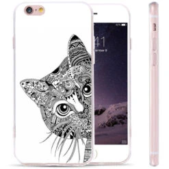Coque Silicone Gel CHAT AZTEC Apple IPhone 6/6s Plus -Mobilemania Magasin coque silicone gel chat aztec apple iphone 66s plus 2