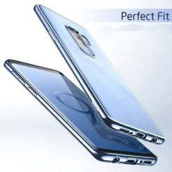 Coque Silicone Gel ESR 3D Plating Contours Métallisés Samsung Galaxy S9 Plus -Mobilemania Magasin coque silicone gel esr 3d plating contours metallises samsung galaxy s9 plus 3