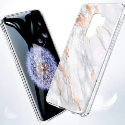 Coque Silicone Gel ESR Effet Marbré Samsung Galaxy S9 Plus -Mobilemania Magasin coque silicone gel esr effet marbre samsung galaxy s9 plus 1