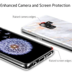 Coque Silicone Gel ESR Effet Marbré Samsung Galaxy S9 Plus -Mobilemania Magasin coque silicone gel esr effet marbre samsung galaxy s9 plus 3