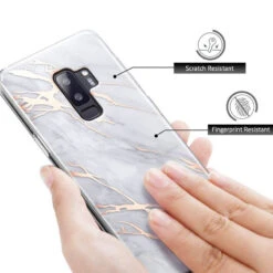 Coque Silicone Gel ESR Effet Marbré Samsung Galaxy S9 Plus -Mobilemania Magasin coque silicone gel esr effet marbre samsung galaxy s9 plus 5