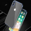 Coque Silicone Gel FLOVEME 3D Plating Contours Métallisé Apple IPhone X/Xs -Mobilemania Magasin coque silicone gel floveme 3d plating contour metallise apple iphone x
