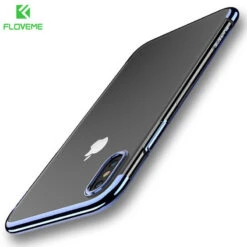Coque Silicone Gel FLOVEME 3D Plating Contours Métallisé Apple IPhone X/Xs -Mobilemania Magasin coque silicone gel floveme 3d plating contour metallise apple iphone x 3