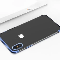 Coque Silicone Gel FLOVEME 3D Plating Contours Métallisé Apple IPhone X/Xs -Mobilemania Magasin coque silicone gel floveme 3d plating contour metallise apple iphone x 4