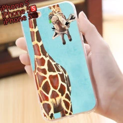 Coque Silicone Gel GIRAFE Apple IPhone 5/5S/SE -Mobilemania Magasin coque silicone gel girafe apple iphone 55sse 2