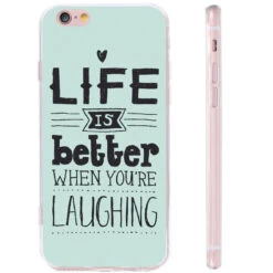 Coque Silicone Gel LIFE IS BETTER… Apple IPhone 6/6s -Mobilemania Magasin coque silicone gel life is better apple iphone 66s 1