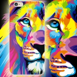 Coque Silicone Gel LION POP ART Apple IPhone 6/6S