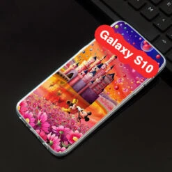 Coque Silicone Gel Mickey & Minnie Bubble Samsung Galaxy S10 -Mobilemania Magasin coque silicone gel mickey minnie bubble samsung galaxy s10 1