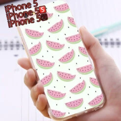 Coque Silicone Gel PASTEQUE Apple IPhone 5/5S/SE -Mobilemania Magasin coque silicone gel pasteque apple iphone 55sse 1