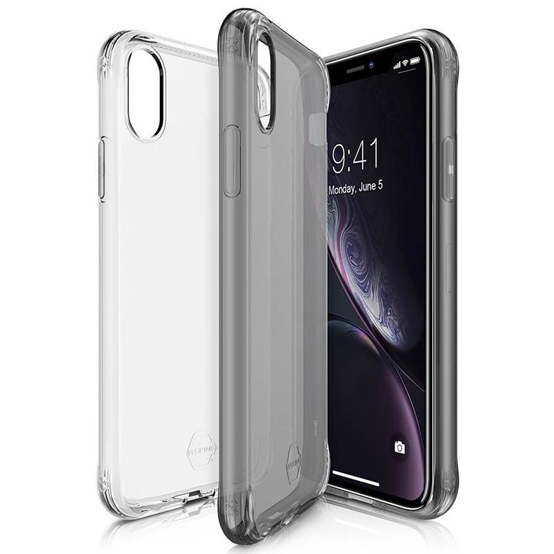Itskins – IPhone XR Coque NANO GEL DUO Noir-Clair 3 Itskins – IPhone XR Coque NANO GEL DUO Noir-Clair