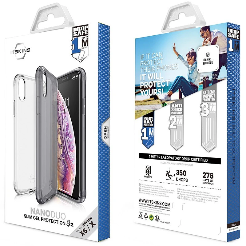 Coque Souple ITSKINS NANO GEL DUO Apple IPhone X/XS 6 Coque Souple ITSKINS NANO GEL DUO Apple IPhone X/XS – Image 4